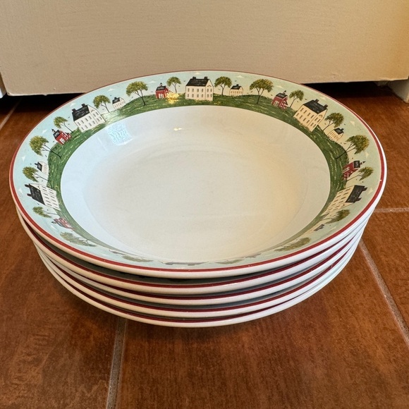 Warren Kimble Brandon House Sakura Country Life Bowls Set of 5 - Picture 5 of 6